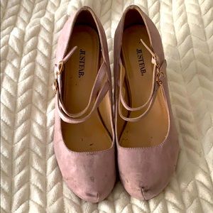 Pink Platform Strappy Heels